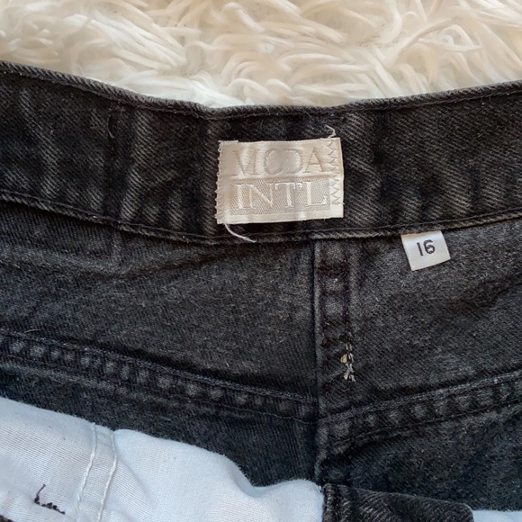 Vintage Black Mom Shorts 80s - Picture 5 of 9